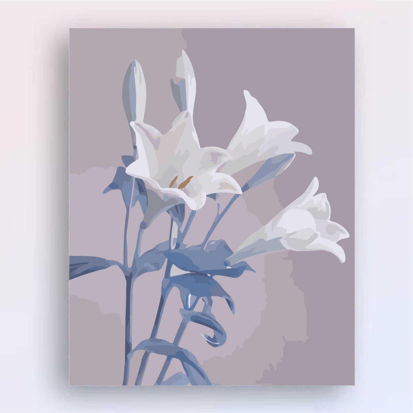 Personaje de dibujos animados bricolaje pintura al óleo digital hecho a mano relleno de color pintura acrílica pintura decorativa Margarita