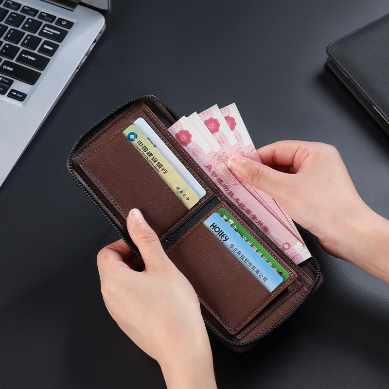 2024年新作 ファッション メンズ ショートウォレット 小銭入れ 多カードスロット IDケース 財布 拡張機能付き