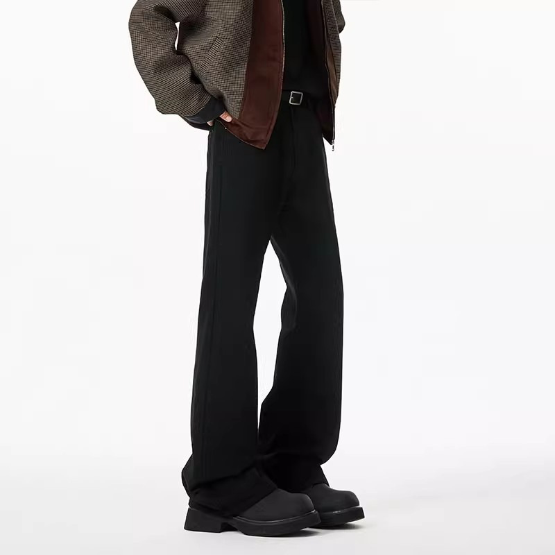 bootcut Black Machete Jeans Men's Spring and Autumn American cleanfit Slight Pants Slim-fit Straight Pants