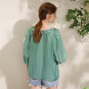 Summer silk short sleeve T-shirt, cute bra top, V-neckline, oversize