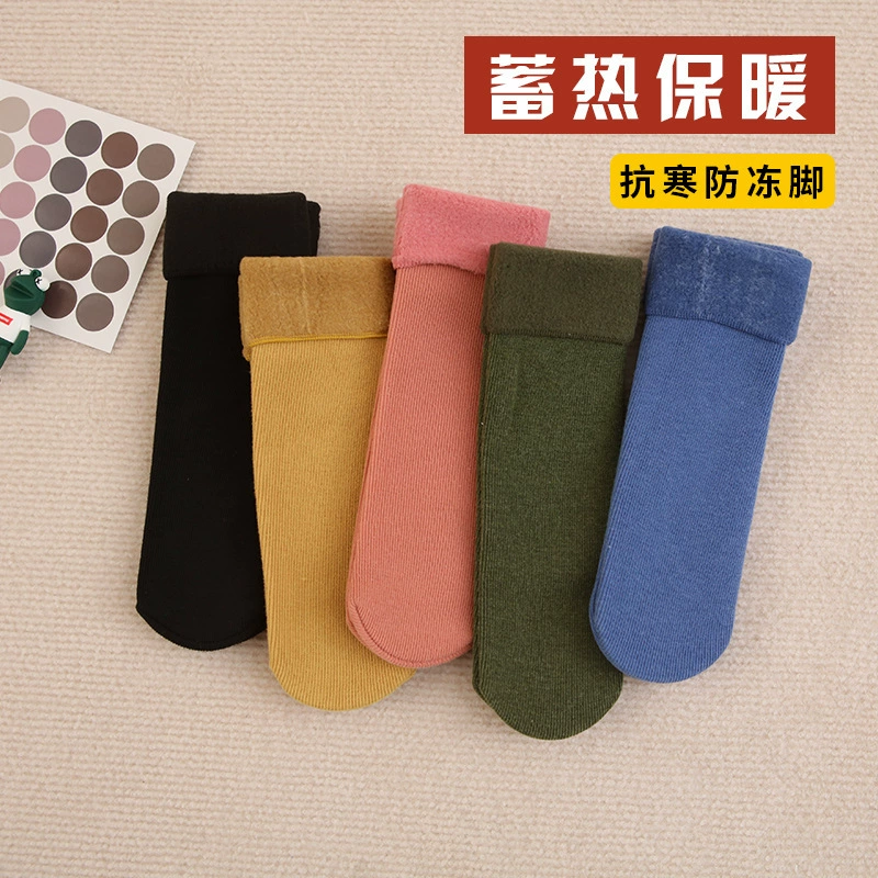 Демисезонные утепленные бархатные гольфы