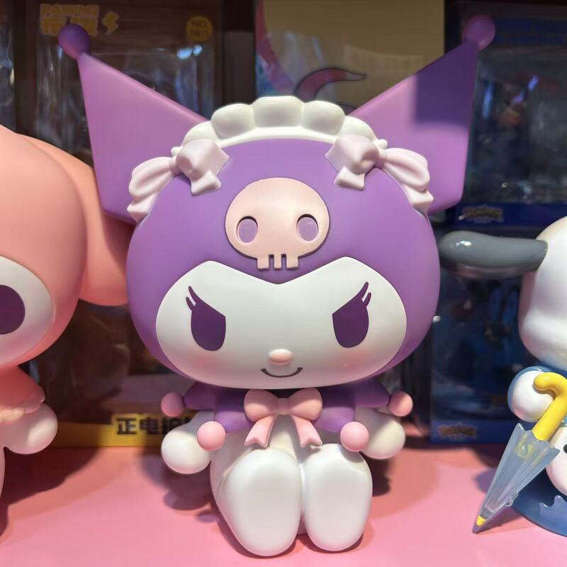 本物のサンリオクロメ貯金箱クリエイティブ漫画ビニールメロディー人形装飾品コイン貯金箱|undefined