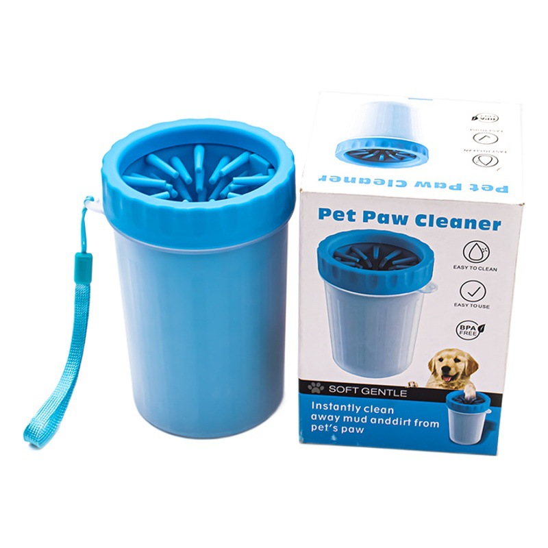 Taza de lavado de pies para perros, limpieza para el cuidado de mascotas, lavado de pies para perros y gatos, taza de garra de silicona para salir, artefacto de limpieza de pies para mascotas