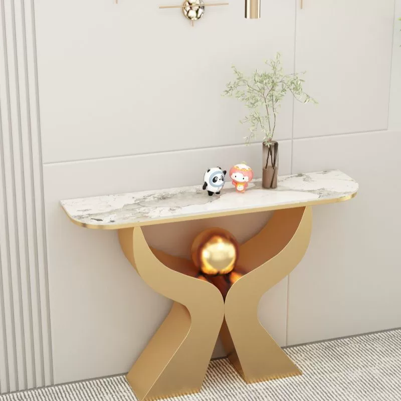 Высококачественная полка для прихожей в итальянском стиле, новый современный журнальный столик, простая настенная полукруглая высококачественная настенная полка для прихожей.