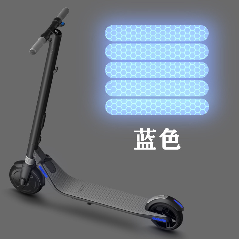 Adecuado para ES1/ES2/ES3/ES4/ES22/ES25 Scooter eléctrico noche advertencia de seguridad pegatinas reflectantes