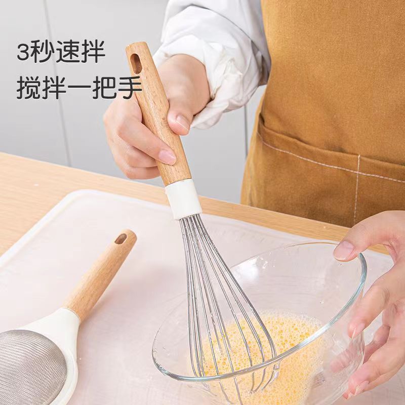 Manual Egg Beater Food Grade Silicone Milk Beater Kitchen Blender Baking Tools in stock Wholesale Cake