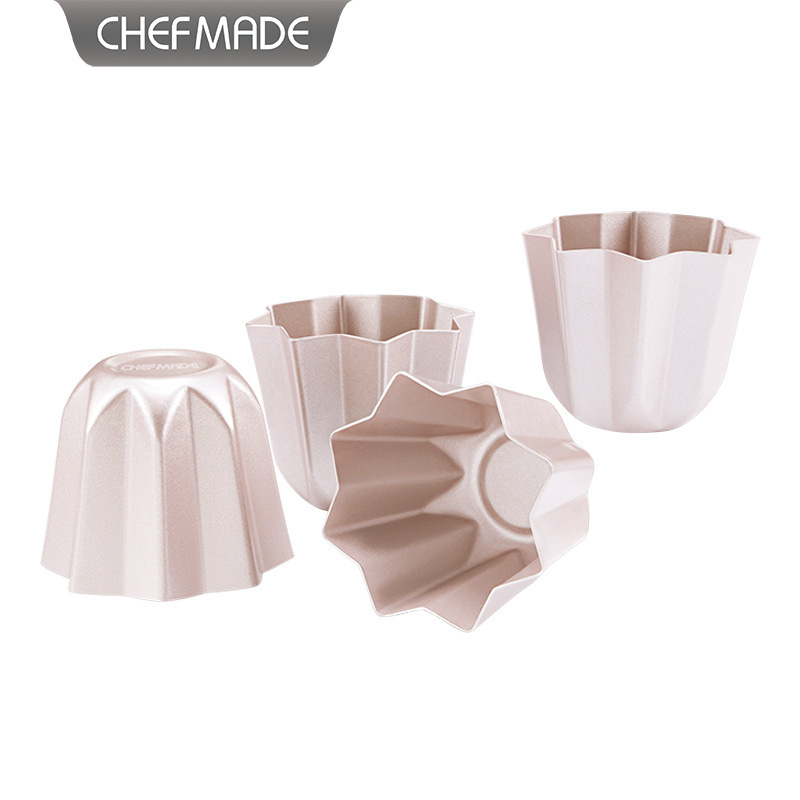 Chefmade Golden Pandoro Octagonal Bread Mold Pudding Cake Baking Set Non-Stick Tools