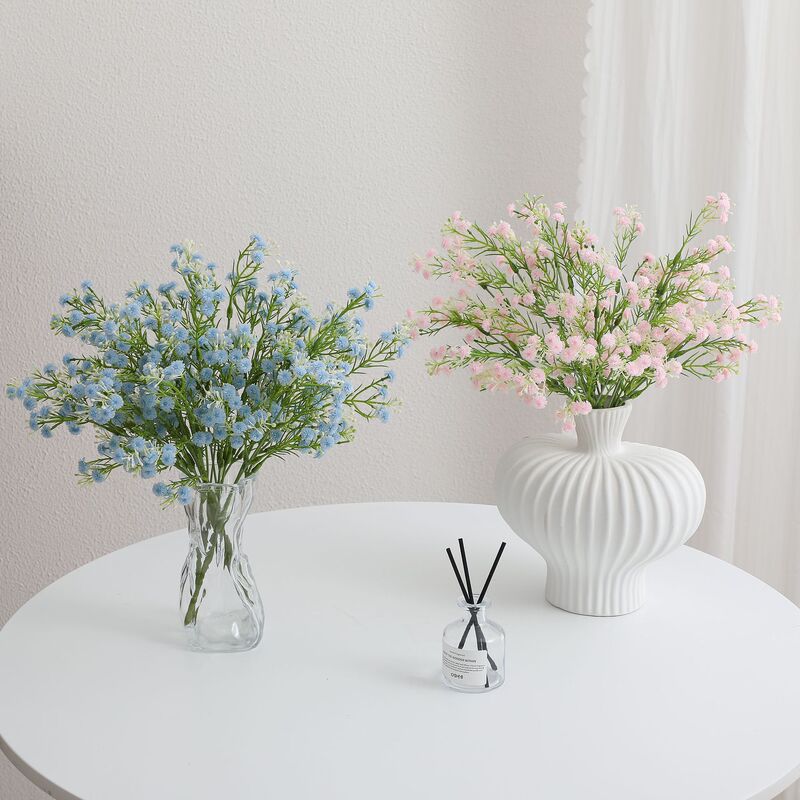 5-Branch Bouquet of Artificial Baby's Breath Flowers, Soft-Touch Fake Flowers for Wedding Arrangements and Bridal Bouquets 5-Branch Bouquet of Artificial Baby's Breath Flowers, Soft-Touch Fake Flowers for Wedding Arrangements and Bridal Bouquets