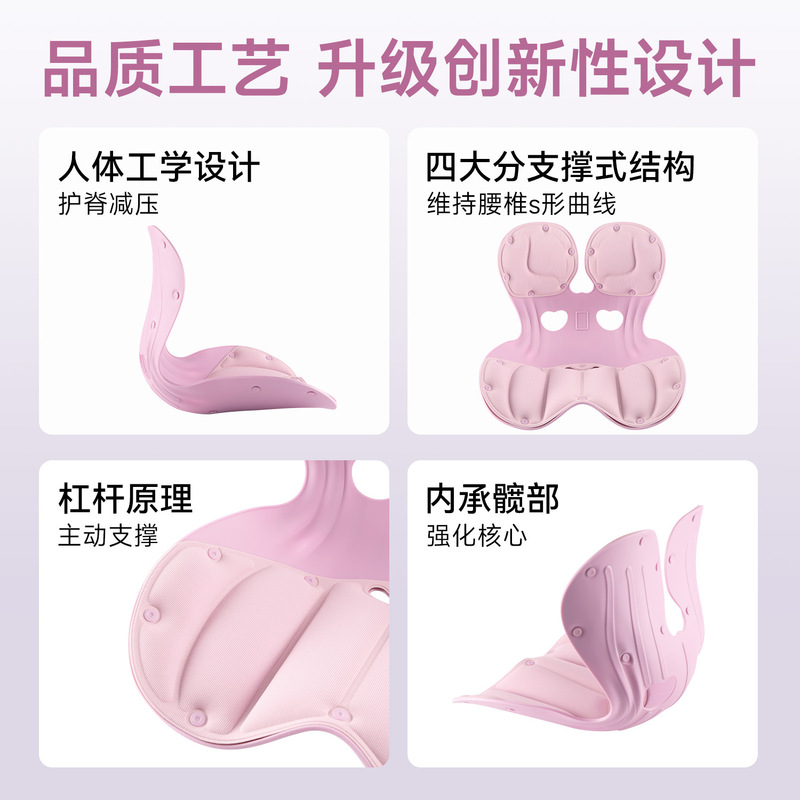 人体工学护腰坐垫久坐神器靠背腰垫腰靠腰托座椅靠垫办公室坐姿椅|undefined