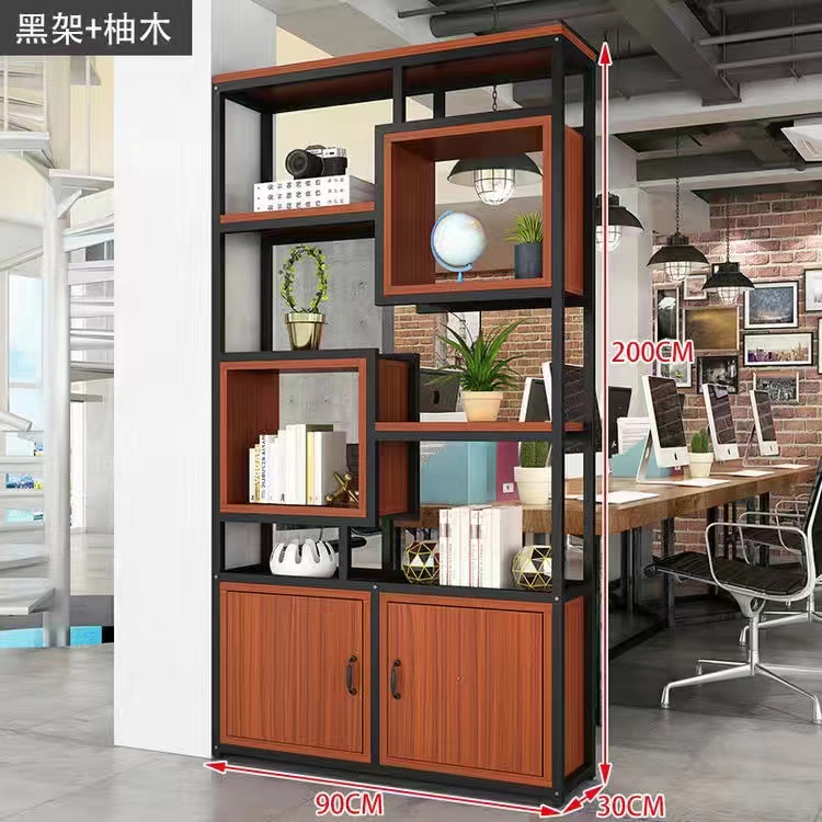 90*30*200 [블랙 프레임 + 티크 컬러]