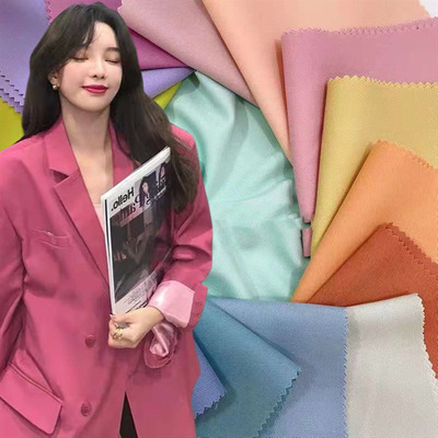 2021 Autumn and winter suit Fabric TR Serge Four sides bomb Two-sided Twill polyester-cotton blend Blending suit JK Uniform commuting cloth