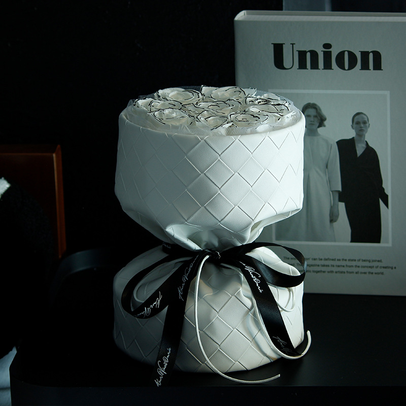 Regalo de Navidad, ramo de flores eternas, rosa, regalo para pareja, cumpleaños de chica, Día de San Valentín, flor seca, flor hecha a mano