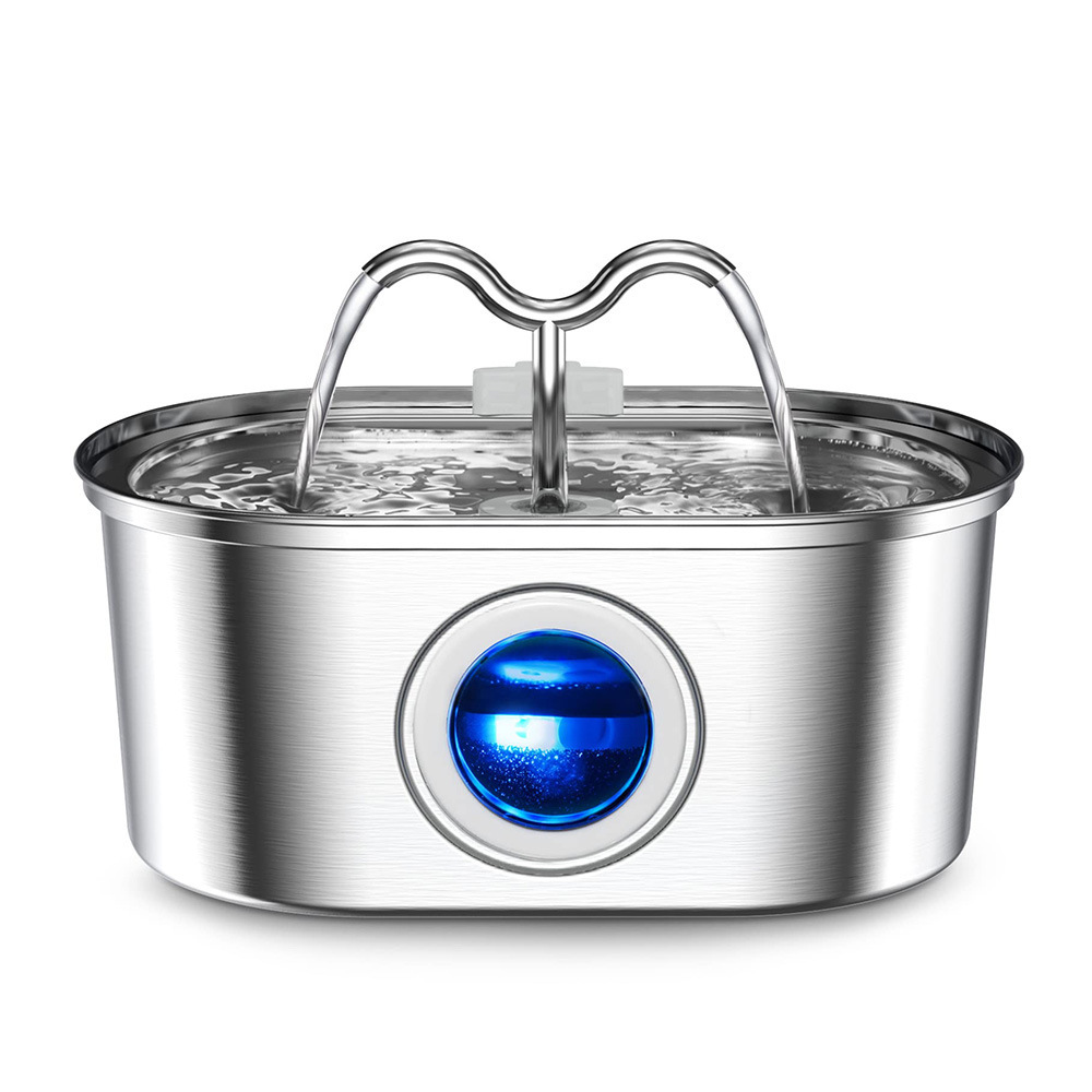 3.2L alimentador de agua de circulación de agua beberera de acero inoxidable beberera de agua para gatos y perros beber tazón de agua para mascotas beberera automática