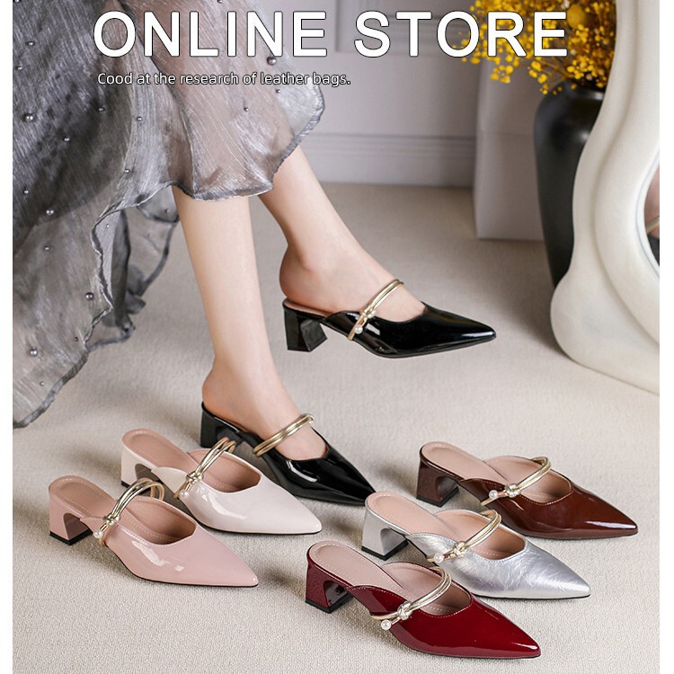 French high heel sandals 2025 summer small fresh pointed thick heel sweet design niche fashion women's shoes