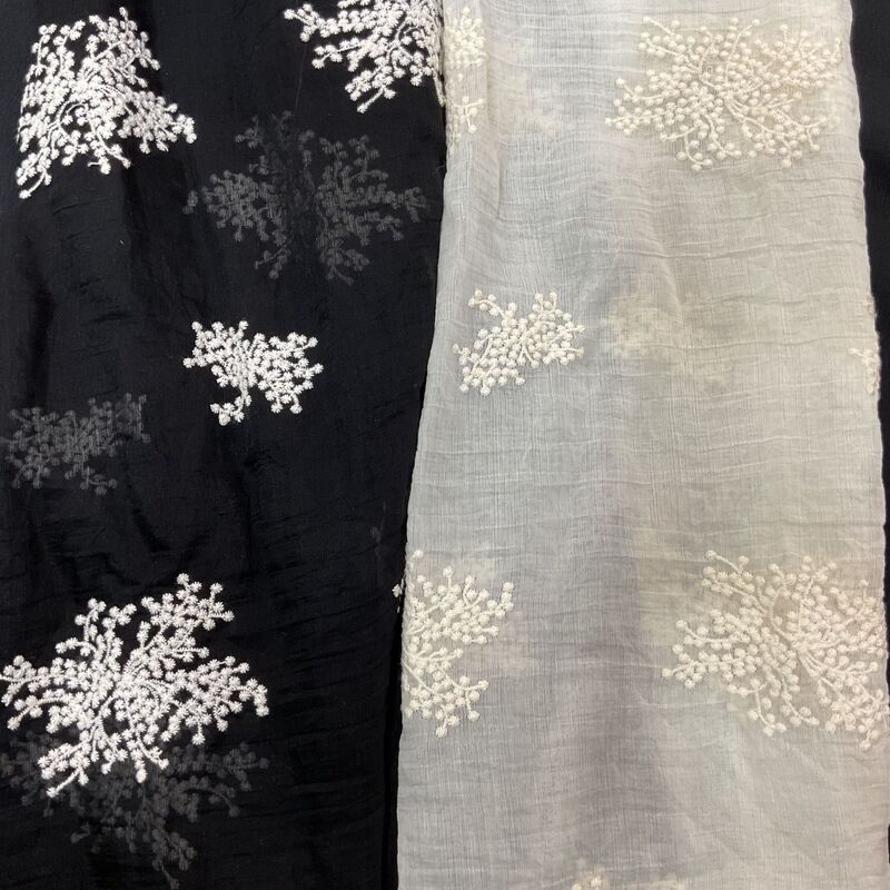 2024 wrinkled cloth multi-color Tencel embroidered cloth cotton embroidered fabric women fashion chiffon embroidered fabric wholesale 2024 wrinkled cloth multi-color Tencel embroidered cloth cotton embroidered fabric women fashion chiffon embroidered fabric wholesale