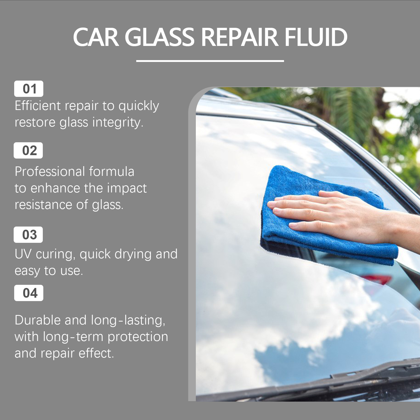 Rayhong Car Glass Care Glue Glass Nano Repair Liquid Quick Care Crack Glass Care Glue