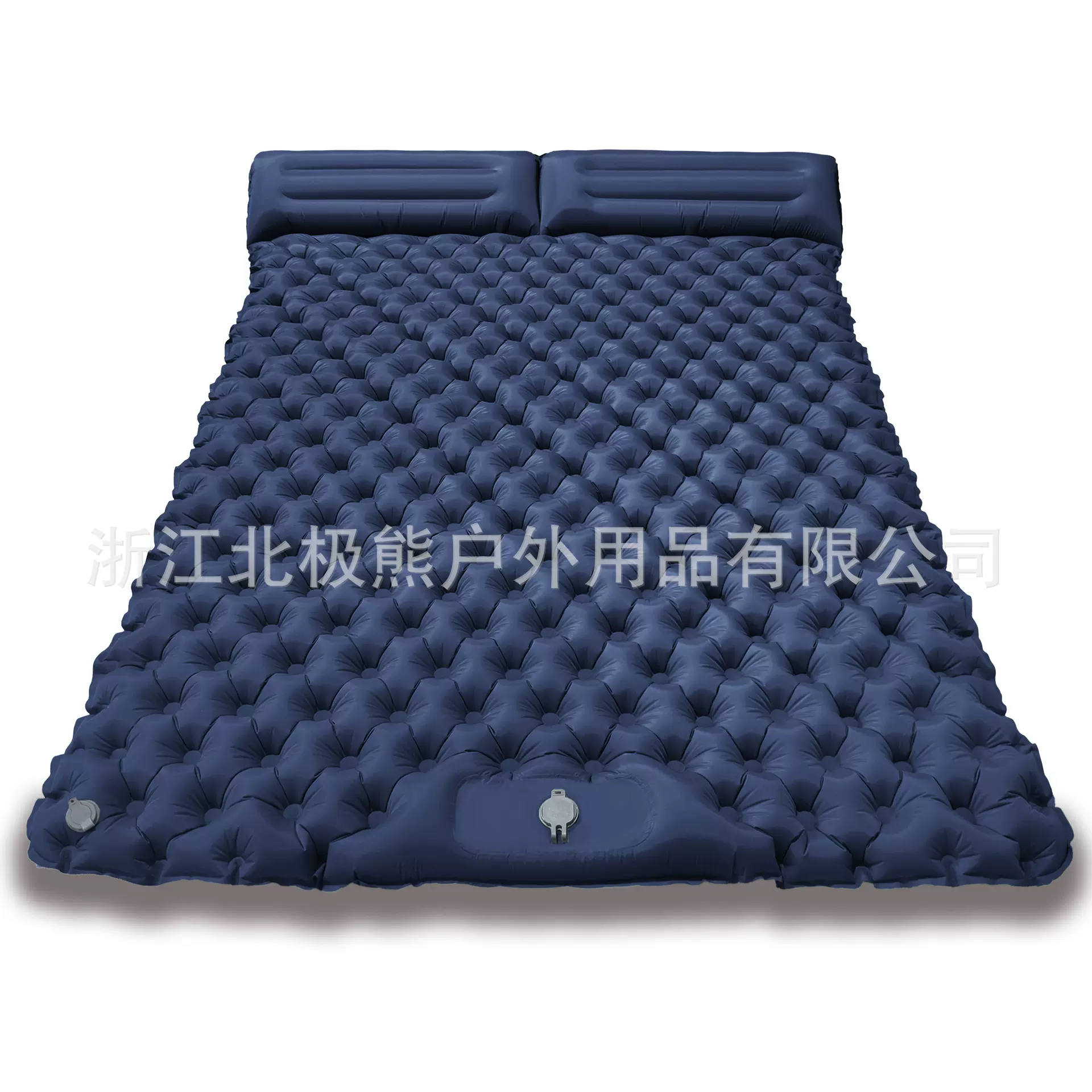 源头工厂脚踩新款单人菱形TPU充气垫户外帐篷睡垫野营超轻便携五