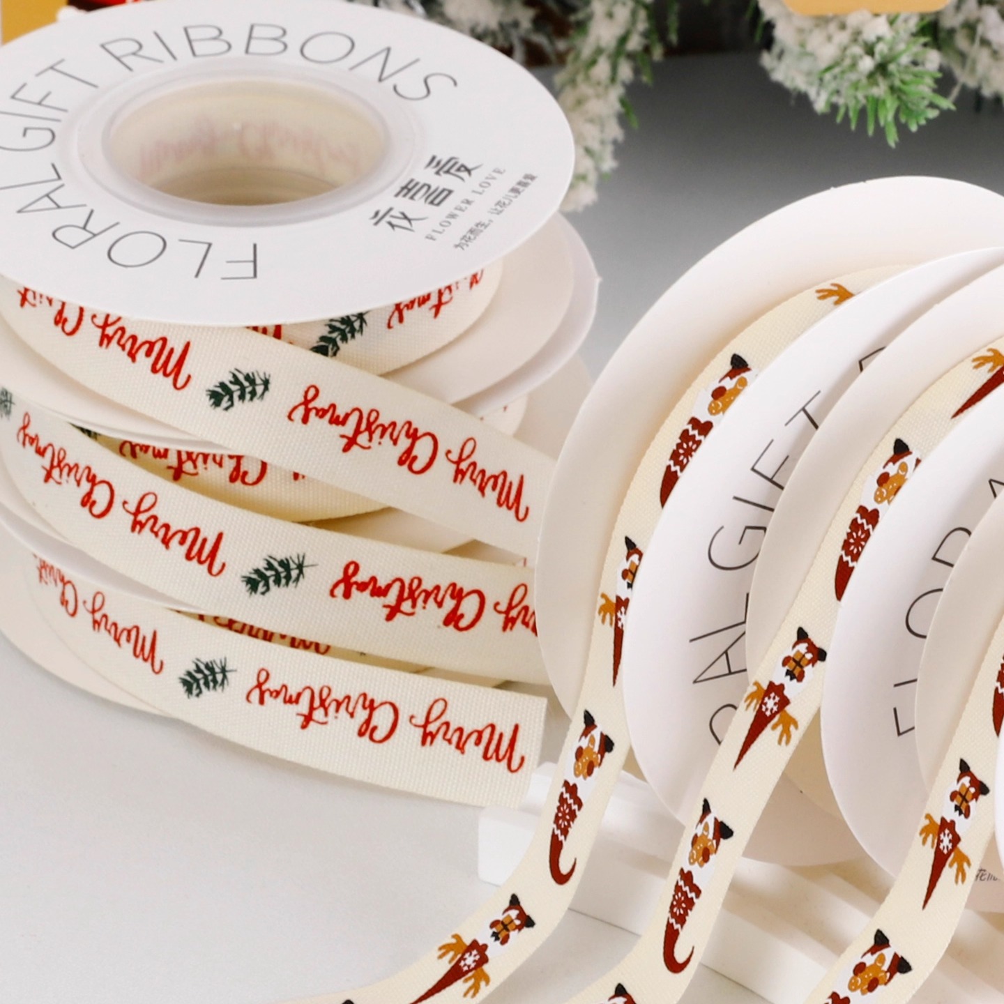 [Nuevos productos de Navidad] florista de cinta retro ramo de flores diy embalaje correa de regalos decoración regalos al por mayor