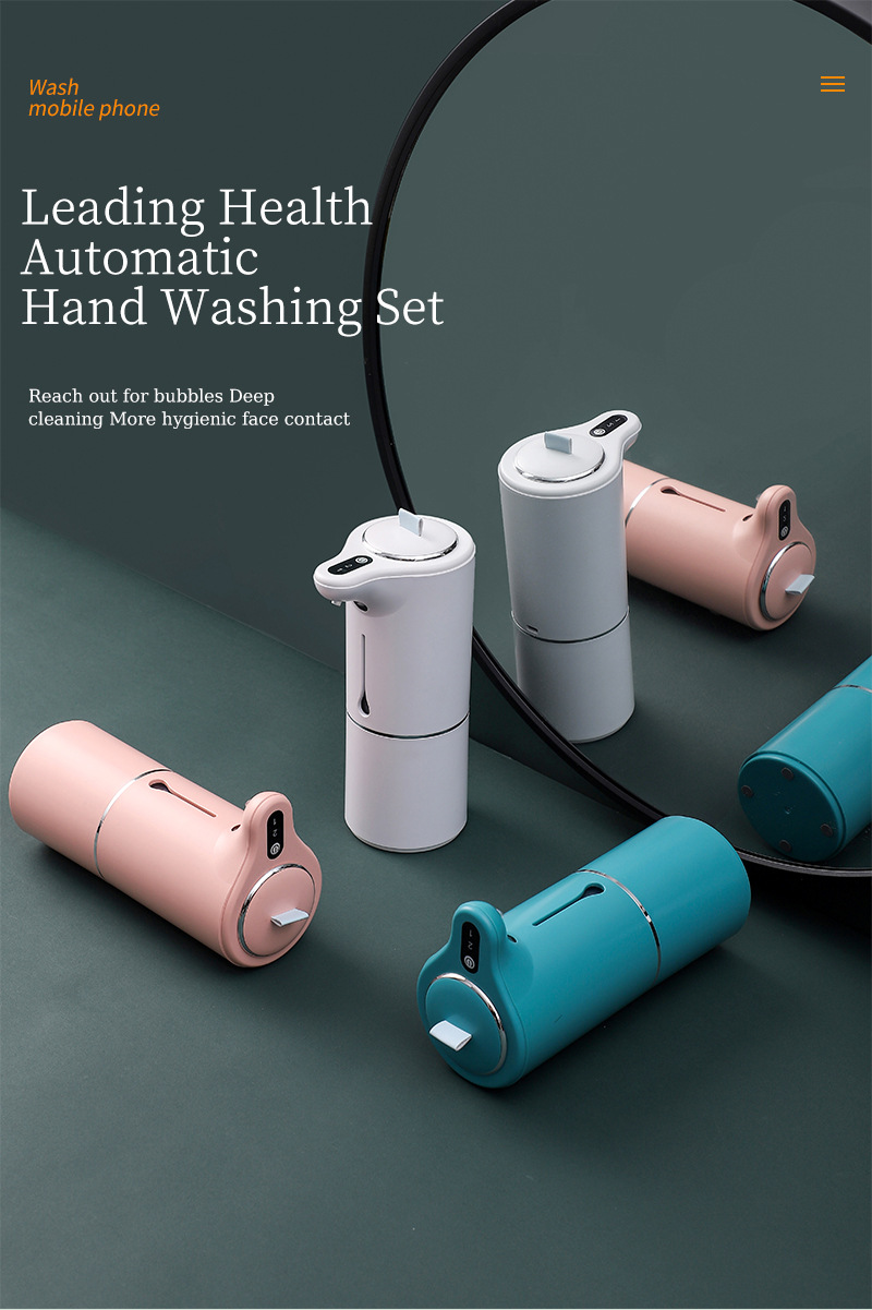 Automatic induction foam mobile phone washing smart soap dispenser automatic induction foam mobile phone washing wall-mounted hand sanitizer machine_voghion.com