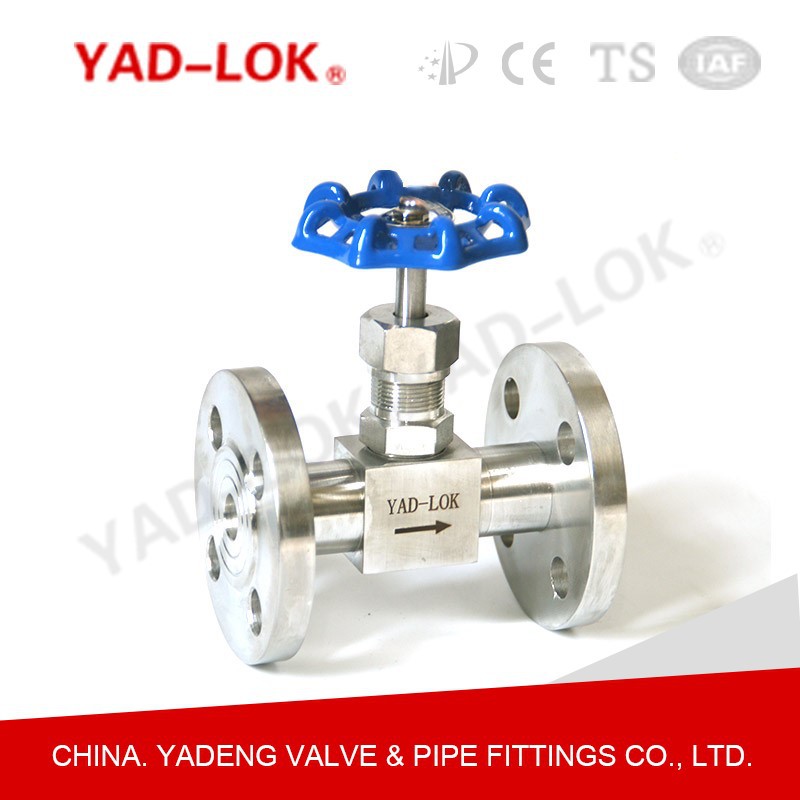 YAD亚登不锈钢中高压手动法兰针形截止阀J41W-16P