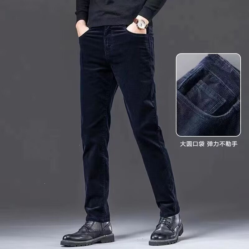 New spring and autumn corduroy pants, men's straight-leg pants for spring and autumn, loose-fitting trendy brand new casual pants New spring and autumn corduroy pants, men's straight-leg pants for spring and autumn, loose-fitting trendy brand new casual pants