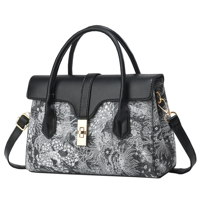 Bolsos bordados de estilo nacional temperamento versátil bolsos de mano bolsos de hombro casuales bolsos de moda bolsos transfronterizos