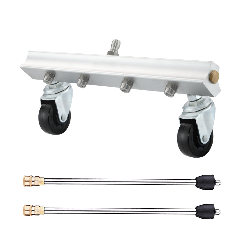 跨境批发高压万向轮洗地机洗地器 洗地盘 洗车底盘喷头路面洗地刷