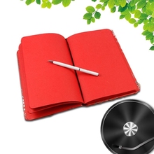 繁华烙印红色内页日记本彩色内页笔记本复古个性笔记本子学生文具