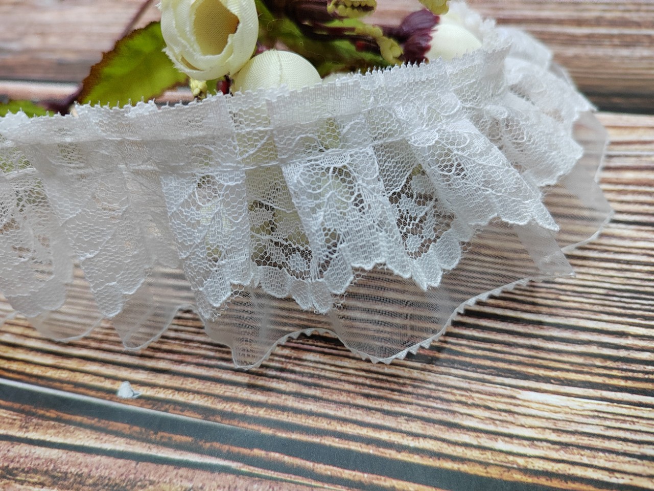 厂家现货直销 5cm宽 网纱蕾丝打工字花边 齿轮网纱蕾丝花边