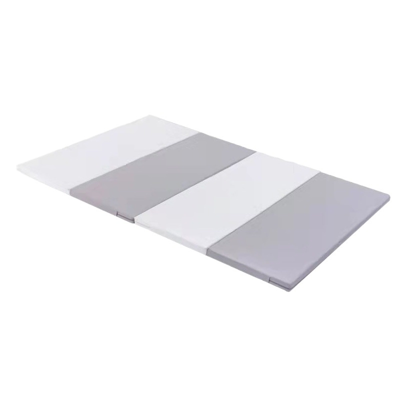 Alfombra de gateo para bebés de 4 cm de grosor, XPE, Clase A, plegable, fácil de guardar, lujosa alfombra de gateo de PU para bebés.
