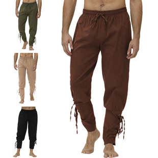 European Medieval Renaissance Leg -Legging Pants Drama Interpretation Cosplay Pants Steam Punk Pants