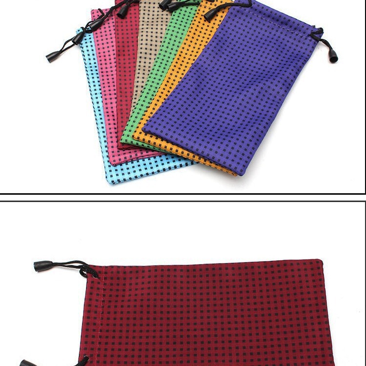 Factory wholesale super fiber glasses cloth bag glasses storage bag sunglasses bag dustproof multicolor glasses bag