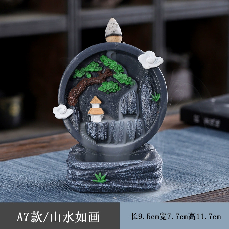 Аромалампа Mountain cloud из смолы, чайное сандаловое и багровое дерево, эффект обратного потока