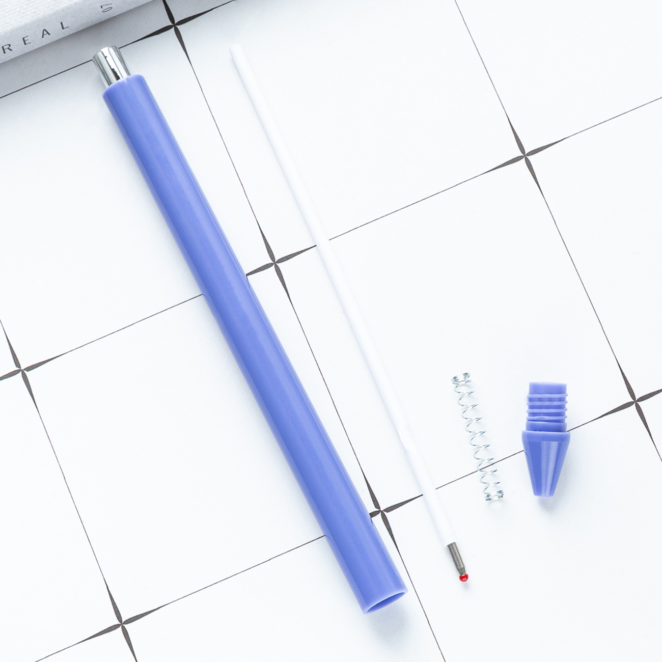 Pluma de plástico de color macarón simple examen de estudiantes pincel bolígrafo se puede imprimir logotipo de exhibición de regalos bolígrafo publicitario