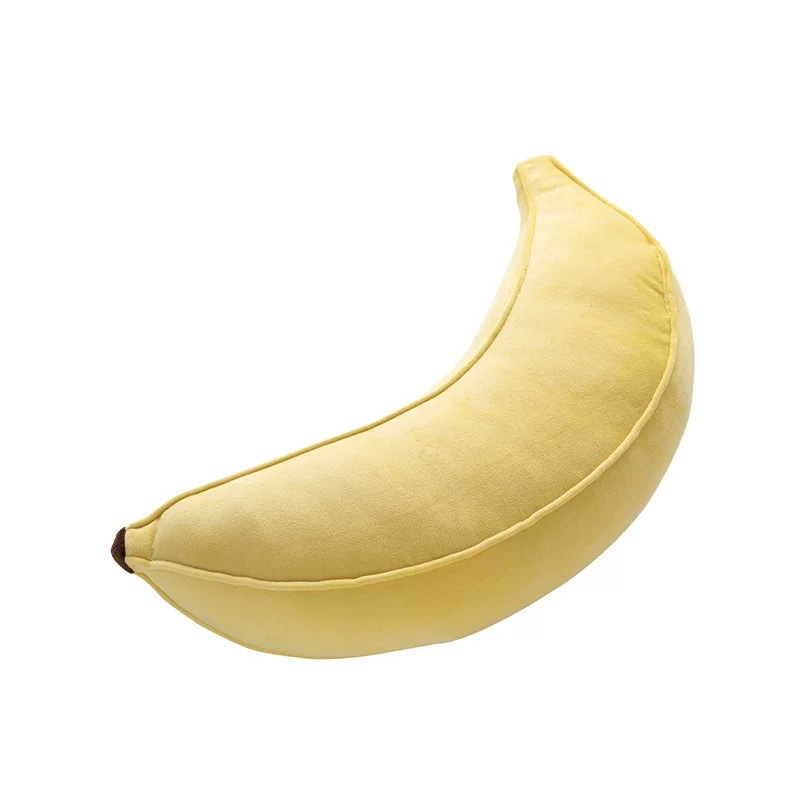 Ins風上海ニトリは同じバナナのぬいぐるみが枕を抱いています。