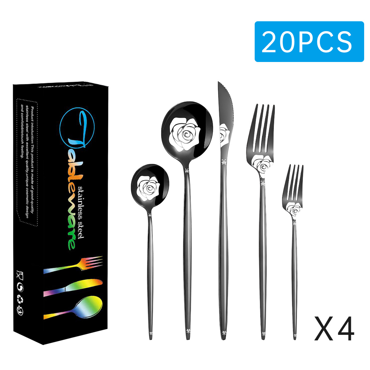 블랙 20 개 세트 (블랙 치약 상자)