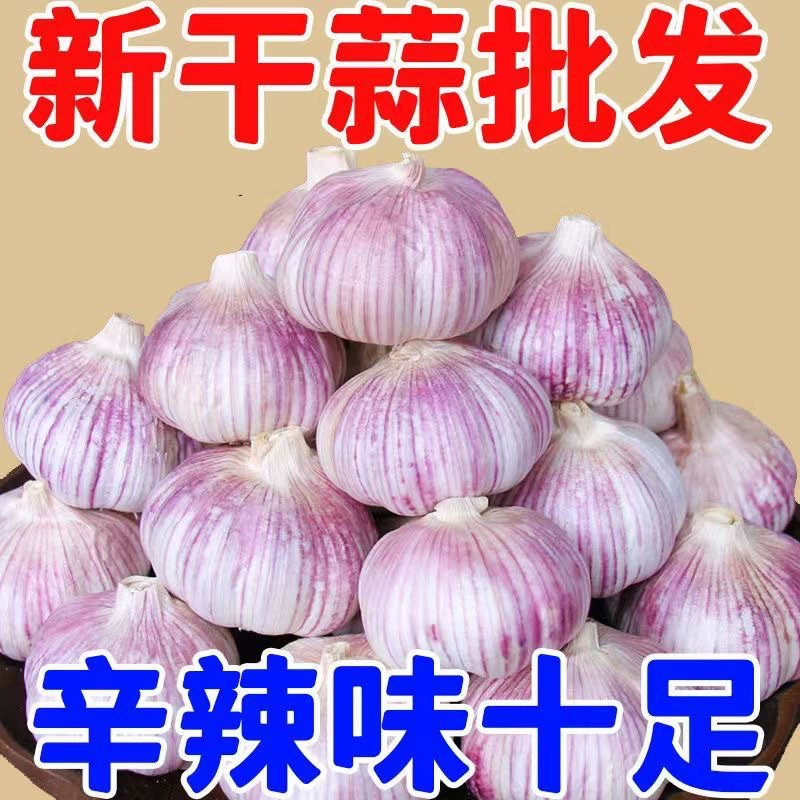 Сушеные чесночные головки Farmhouse, семена сушеного чеснока, оптовая продажа свежих овощей из Хэнани, 9 фунтов, 3 фунта, 2.5kg фиолетово-белых чесночных головок в кожуре.
