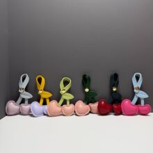 樱桃造型PU皮革挂件可爱包包钥匙扣ins风时尚饰品配件女款