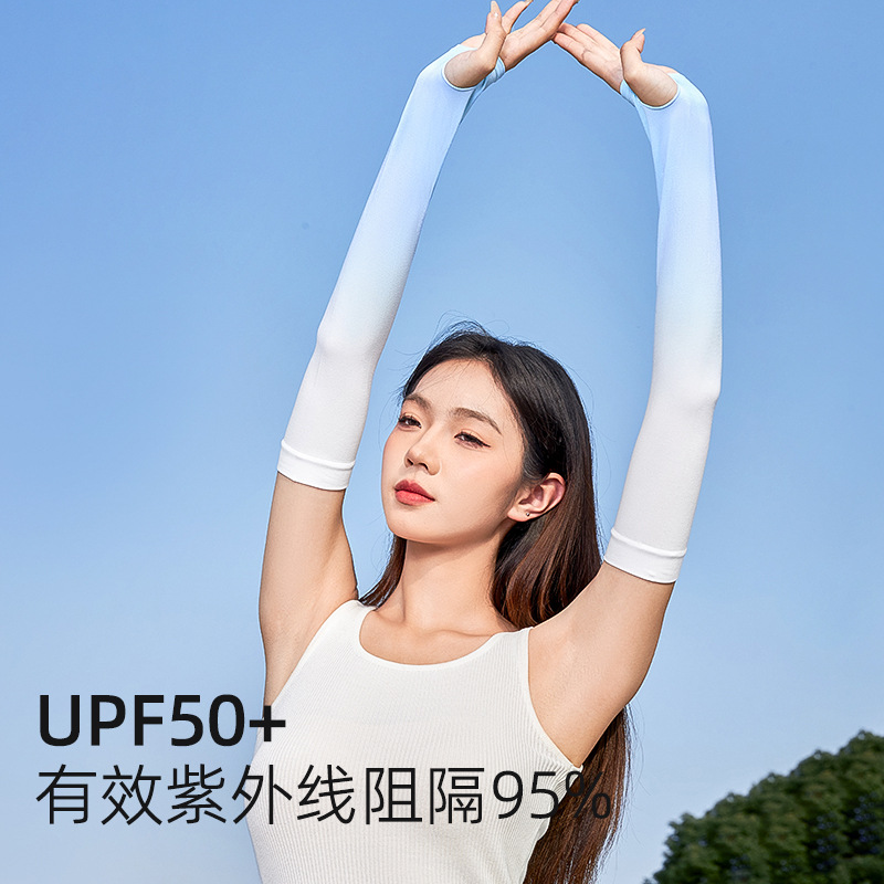 Protección solar ooversleeves protección solar Ice Silk ooversleeves Protección UV mangas de hielo sin dedos mangas de las mujeres mangas del brazo transpirable al aire libre al por mayor