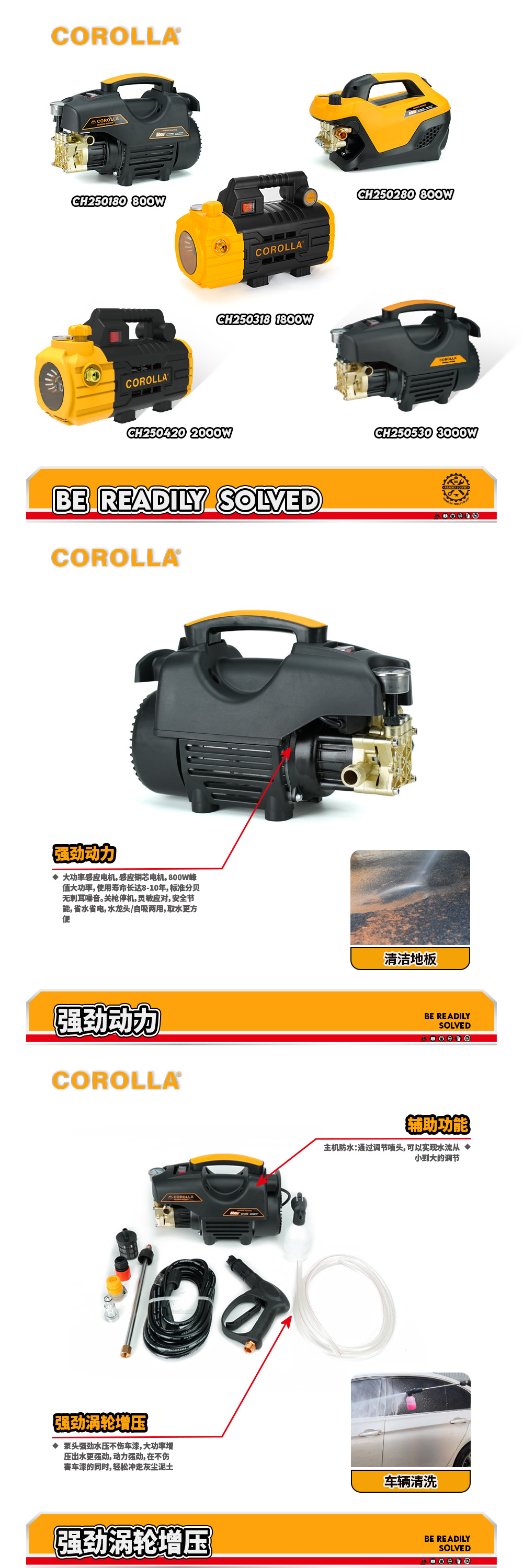 Cross-border e-commerce ultra-high pressure car washer, multifunctional portable fully automatic cleaning machine, car wash water gun gadget