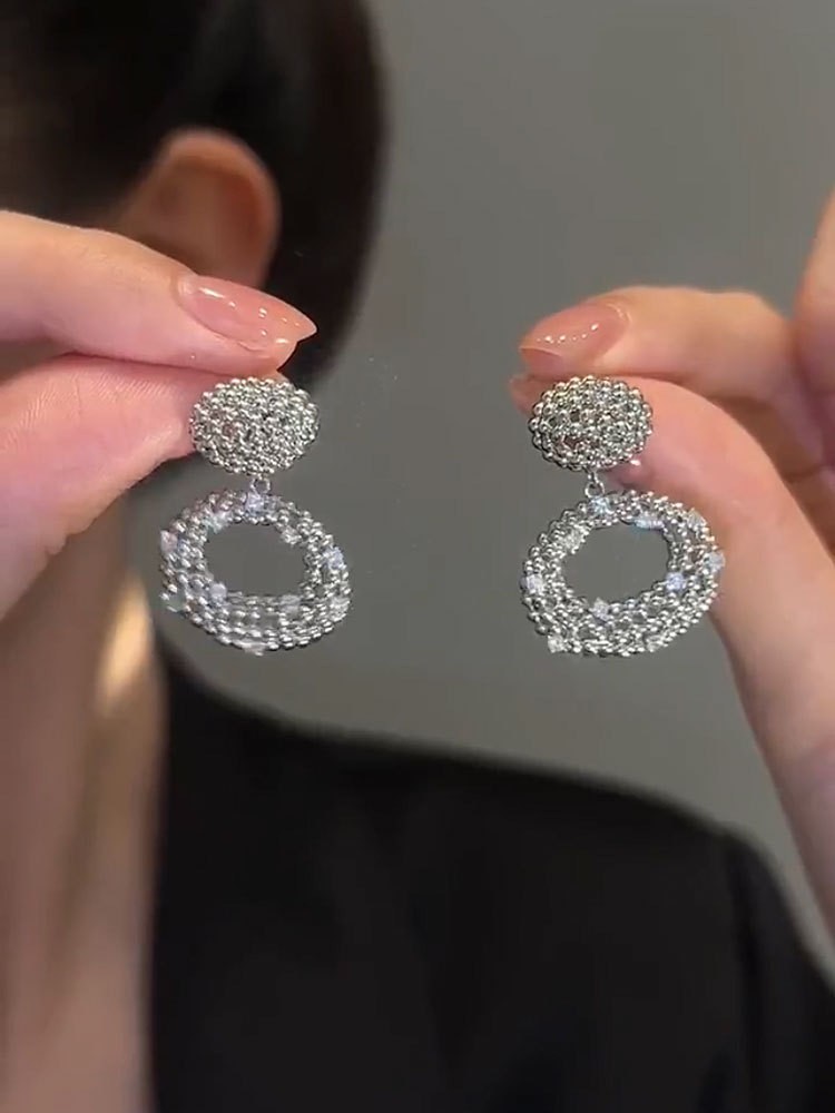 F7393 대소 타원형 귀걸이