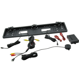 European License Plate Frame Reversing Radar with Camera Reversing Warning Universal Model
