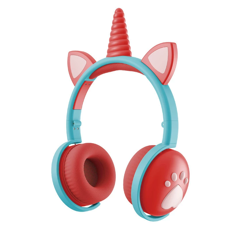Кросс-бордер горячая KEEKA Chica Unicorn Bluetooth гарнитура светящаяся гарнитура разрядная силиконовая вставка TF карта