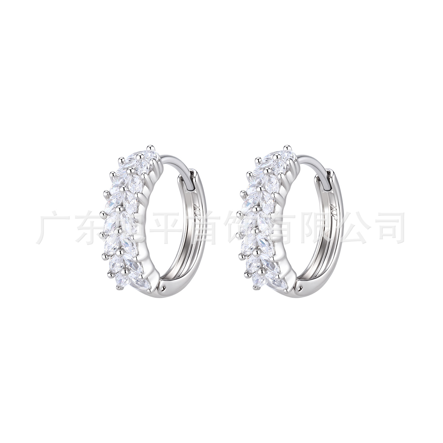 Aretes de Hebilla con Espiga de Trigo de Aleación de Cobre Chapado en Blanco para Mujer image 6