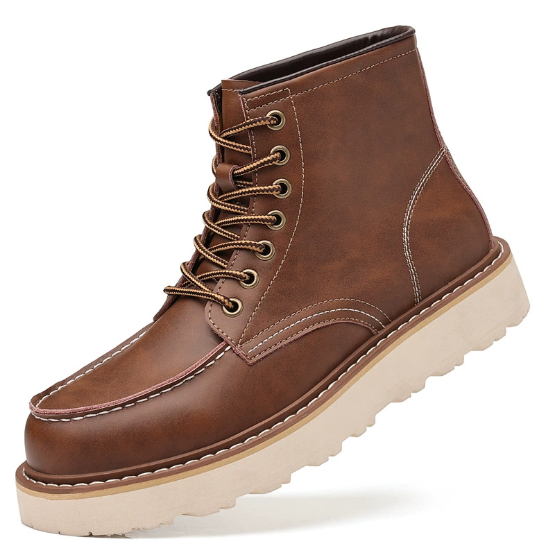 Martens, winter retro boots, genuine leather