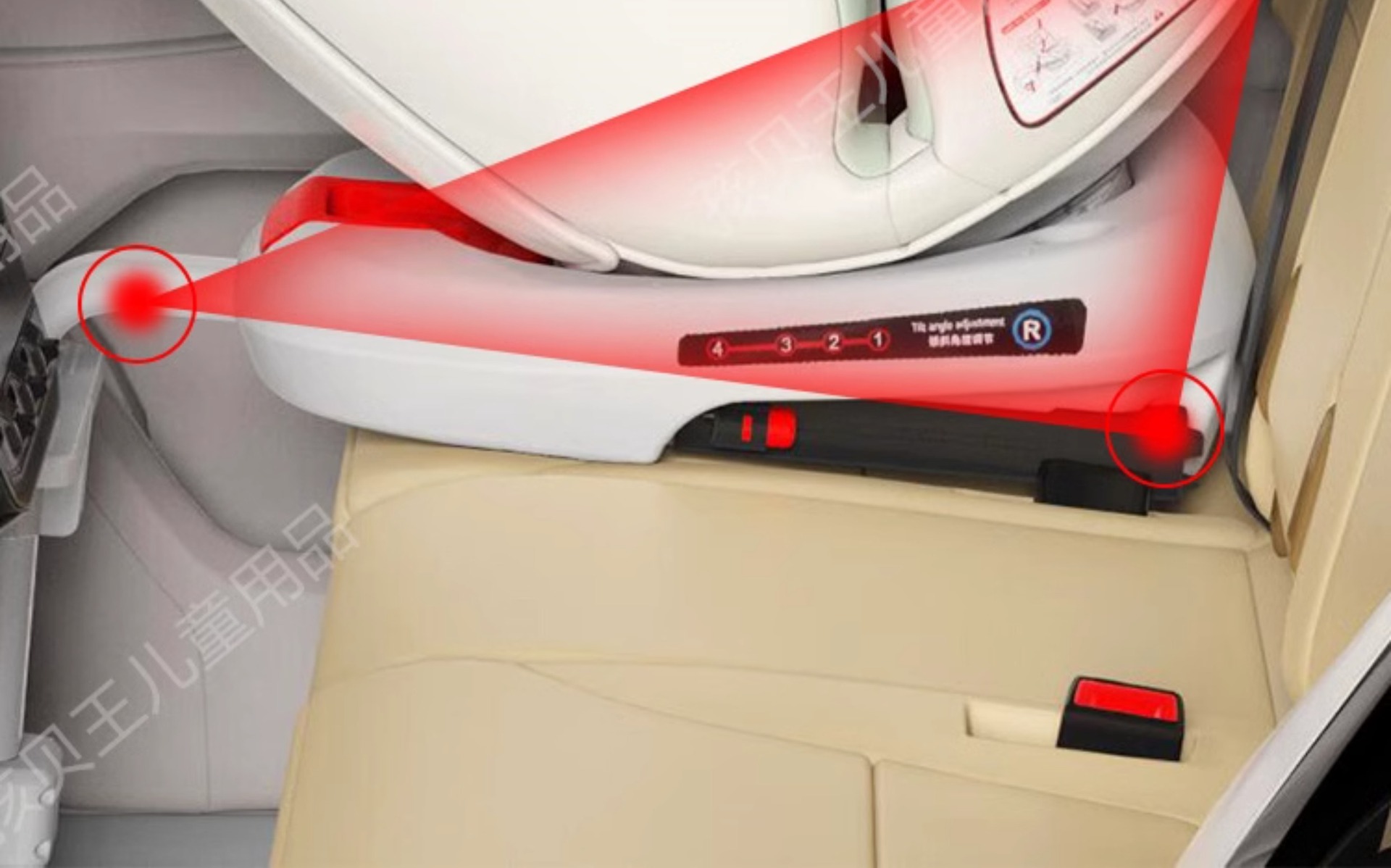 Suitable for Haibeiwang Kids Safety Seat Car Baby Car 360 Rotating Seat 0-4 Years Old