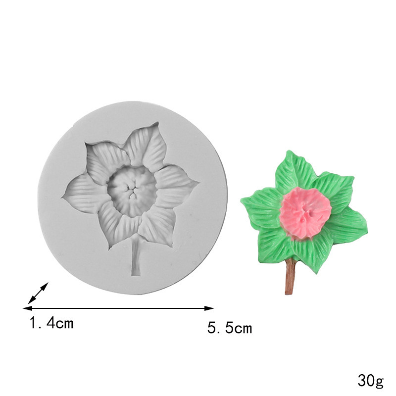 花の葉桜の花びらケーキデコレーションシリコンモールドフォンダンチョコレートデザートテーブルオーナメントベーキングモールド|undefined