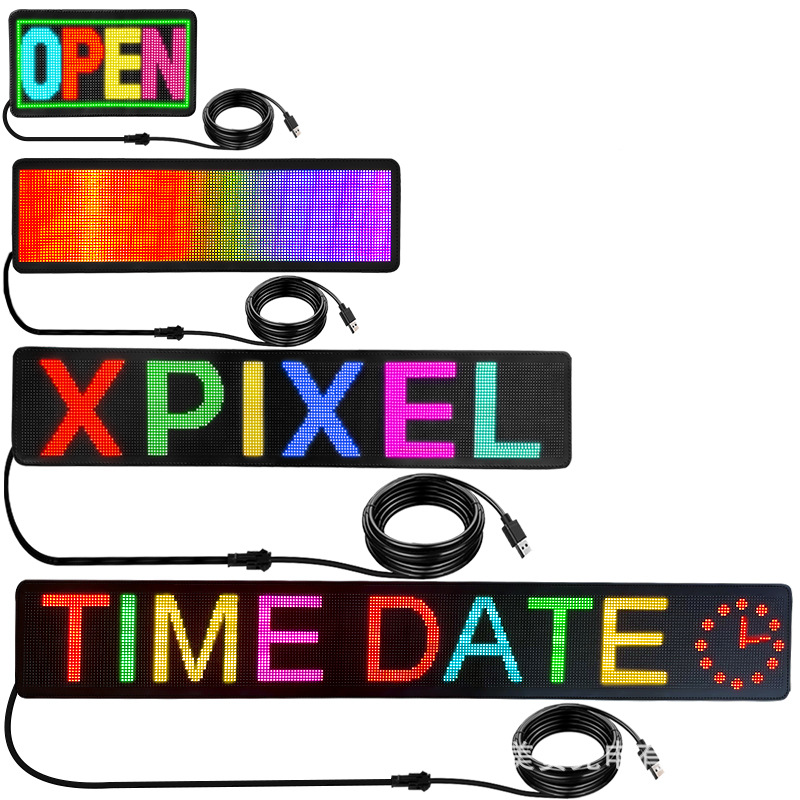 Pantalla de coche pantalla LED pantalla de publicidad del parabrisas trasero del coche ventana trasera rodando subtítulo Pantalla de publicidad electrónica