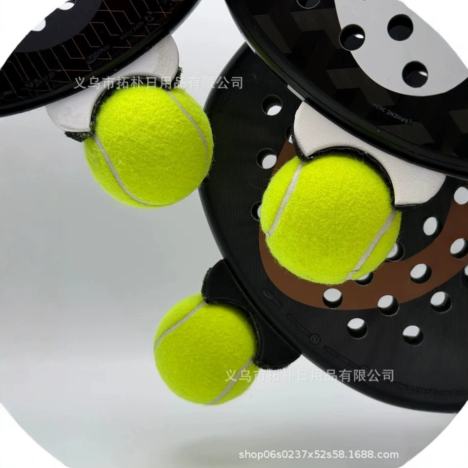 Держатель для теннисного мяча (PadelGrab) компактный быстрый подъём, лёгкий зажим, белый 7,5×3,2×2,6 см