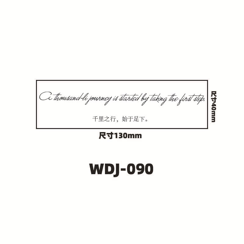 Jugo de hierbas pegatinas de tatuaje letras inglesas pegatinas de tatuaje de clavícula de la mano de espalda alta sensación impermeable a prueba de sudor semipermanente